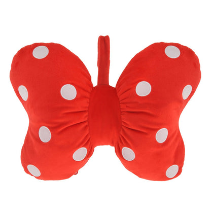 Japan Tokyo Disney Store Mickey & Friends 2-Way Neck Pillow Ribbon Let's Travel