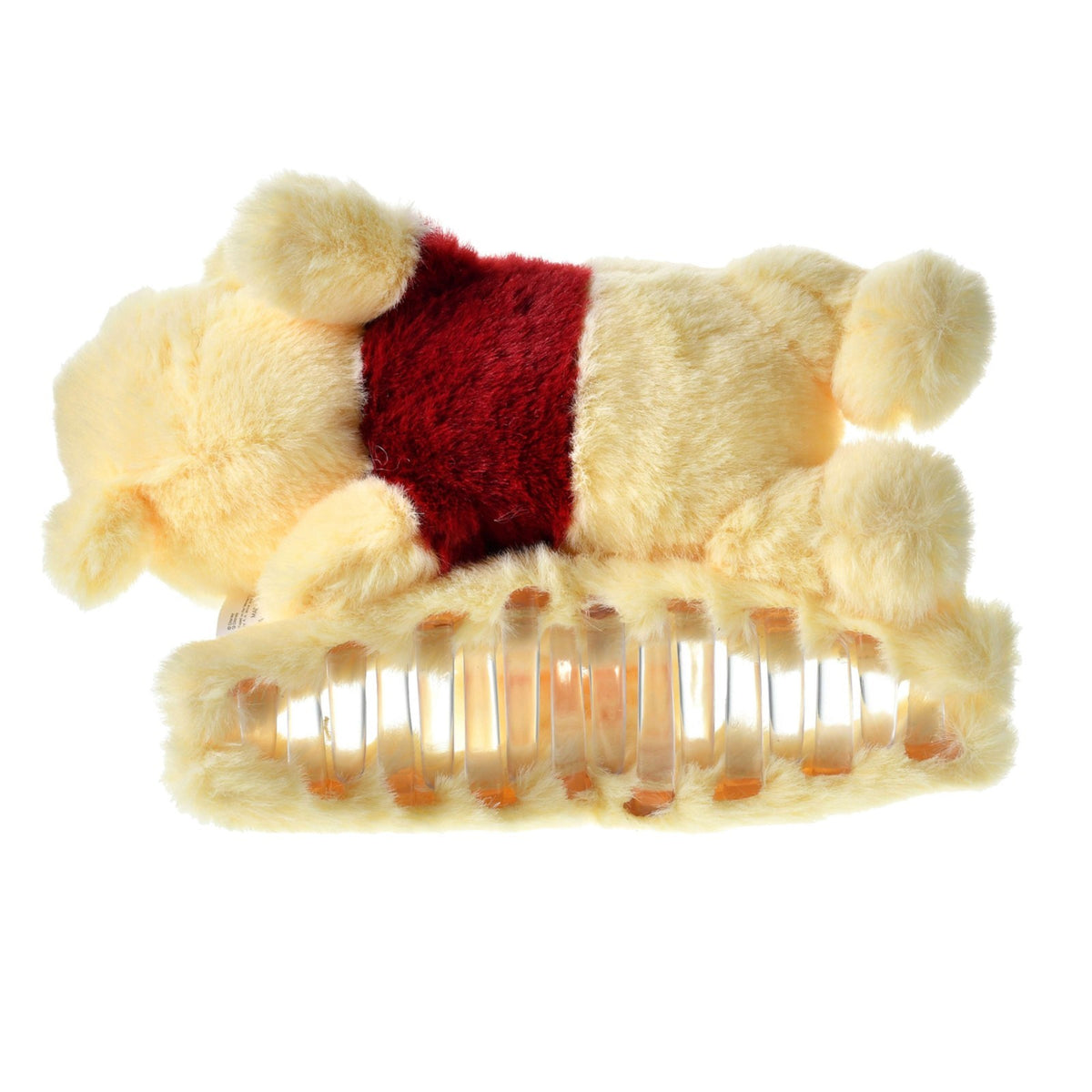 Japan Tokyo Disney Store Winnie the Pooh Hair Clip Huggable Plush Toy Style