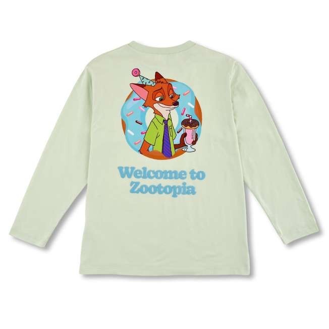 '+Japan Tokyo Disney Store Nick Long Sleeve T-Shirt 10th Anniversary Zootopia