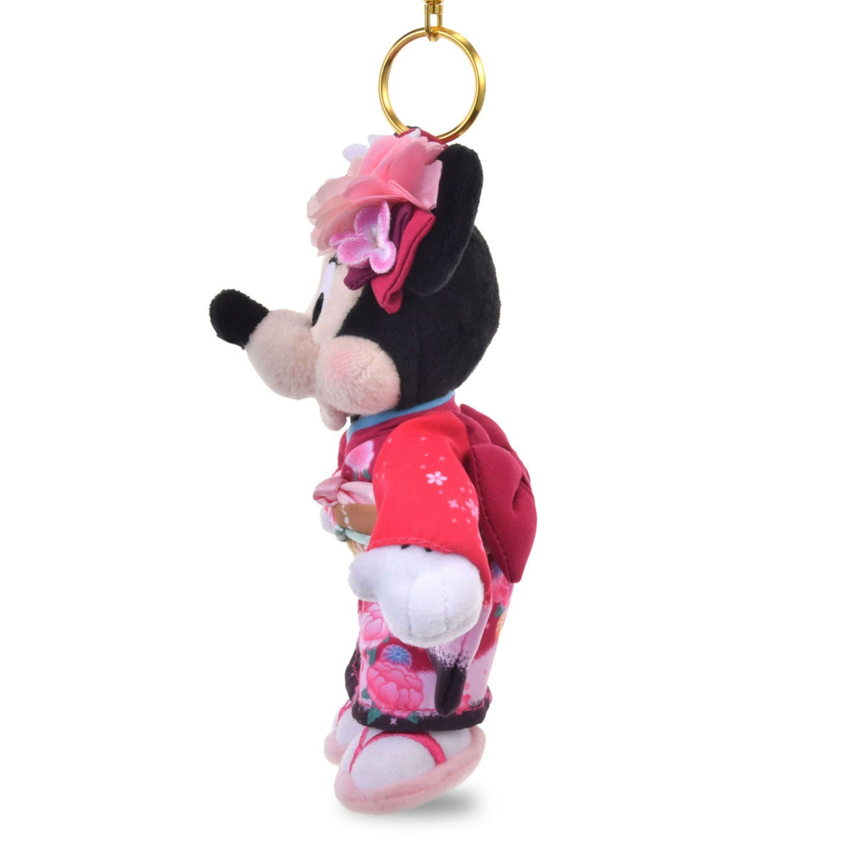 Japan Tokyo Disney Store Minnie Mouse Plush Toy Keychain Kimono 2026