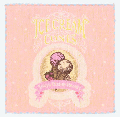 Japan Tokyo Disney Resort Ice cream cone Mini Towel limited