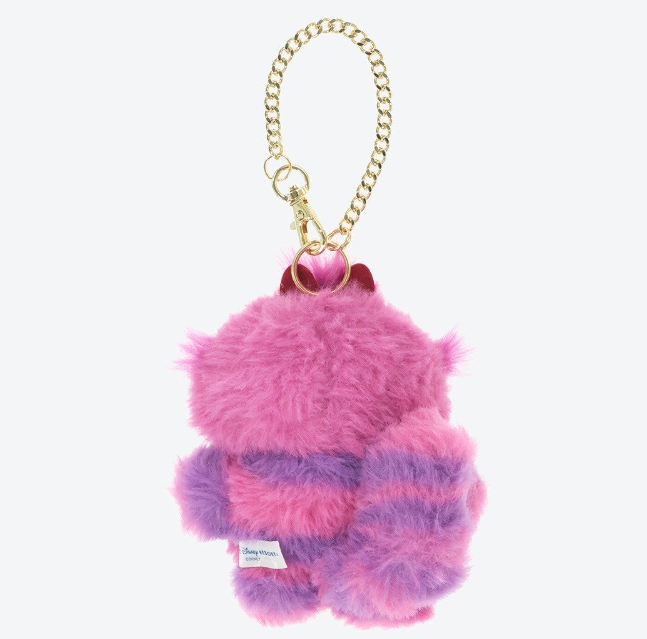 Japan Tokyo Disney Resort Alice in Wonderland Cheshire Cat Plush Charm Keychain