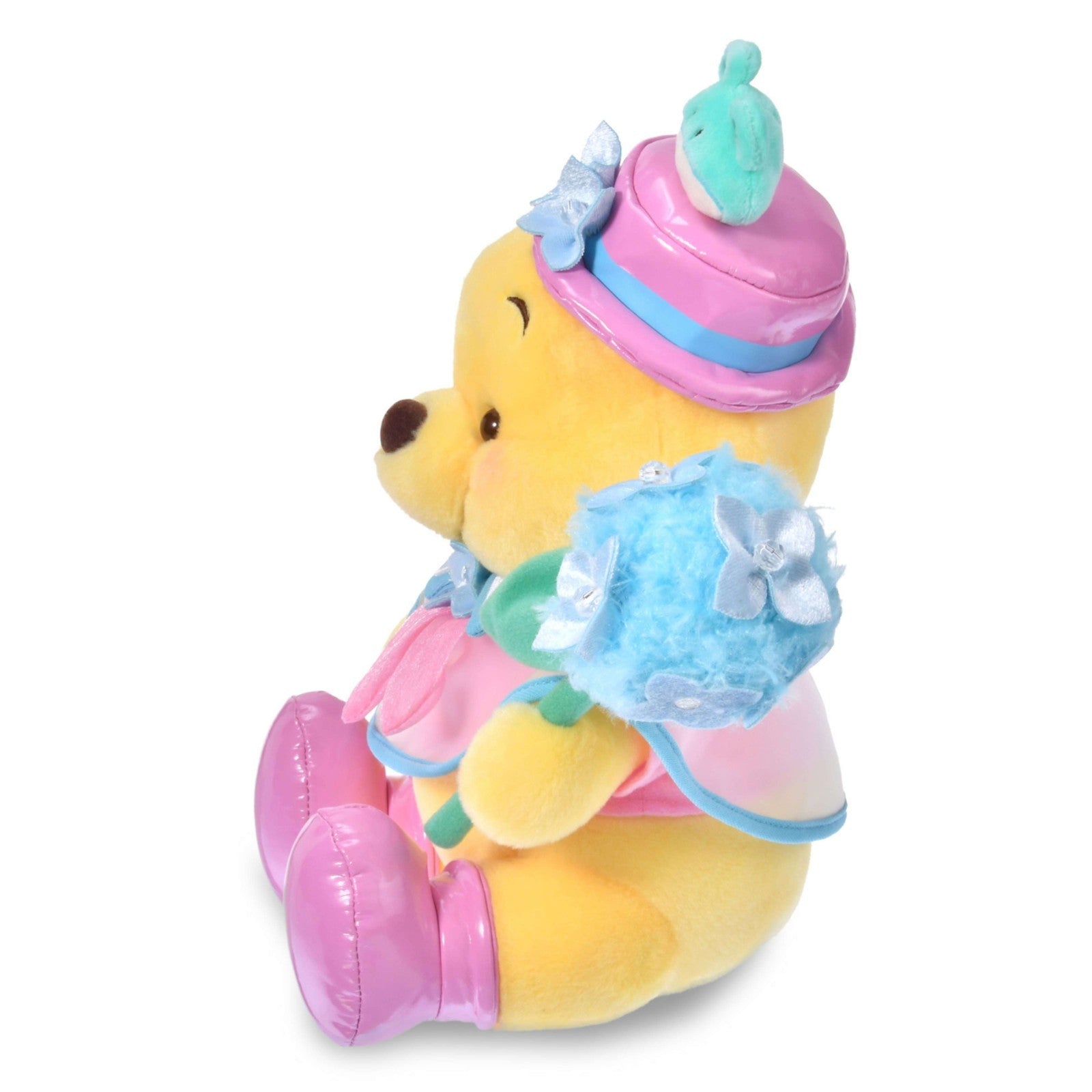 Japan Tokyo Disney Store Winnie the Pooh Plush Toy ENJOY RAIN
