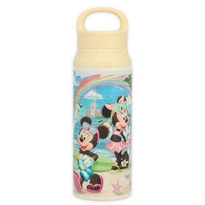 Japan Tokyo Disney Resort Mickey and Minnie Stainless Steel Bottle Hello Summer