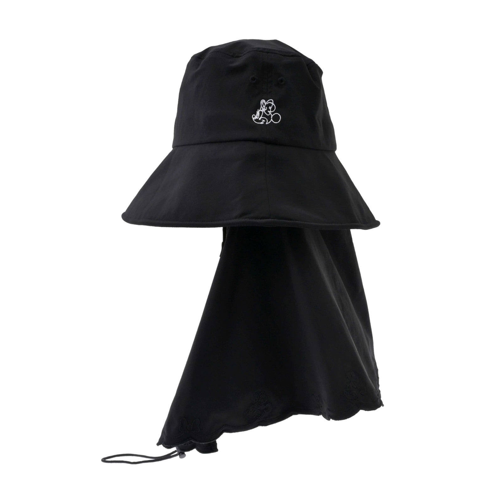 Japan Tokyo Disney Store Minnie Sunshade Hat Line Art Black UV Care Goods