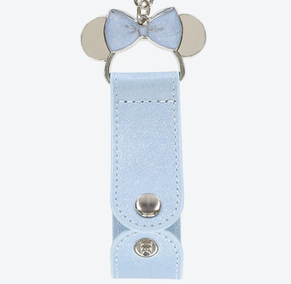 Japan Tokyo Disney Resort Store Minnie Blue Ever After Ears Holder Keychan