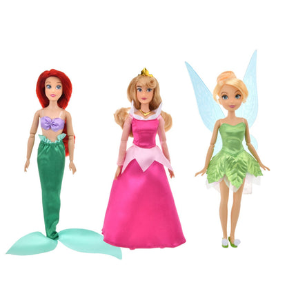 Japan Tokyo Disney Store Princess & Tinker Bell Doll Gift Set