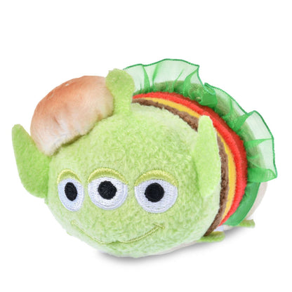 Japan Tokyo Disney Store Little Green Men Plush Hamburger TSUM TSUM Toy Story