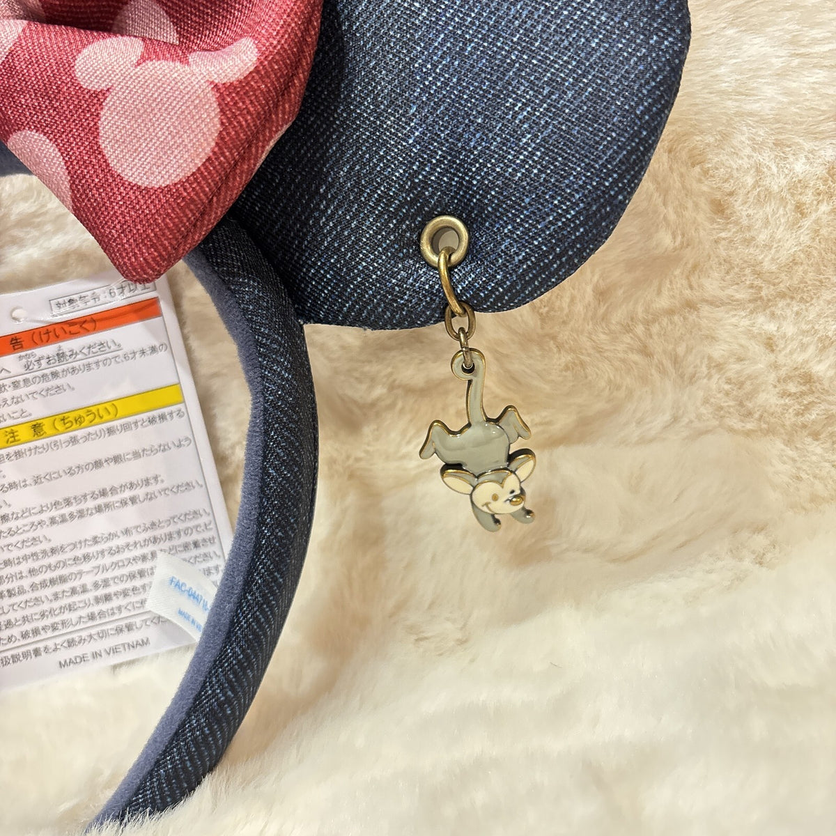 Japan Tokyo Disney  Resort Minnie Western Ears Headband Cap 2025 Denim
