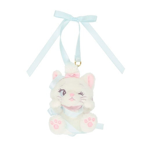 Japan Tokyo Disney Resort The Aristocats Marie Plush Toy Charm Blue Christmas