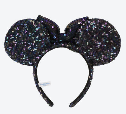 Japan Tokyo Disney Resort Store Ears HeadBand Hat Minnie sequins shine