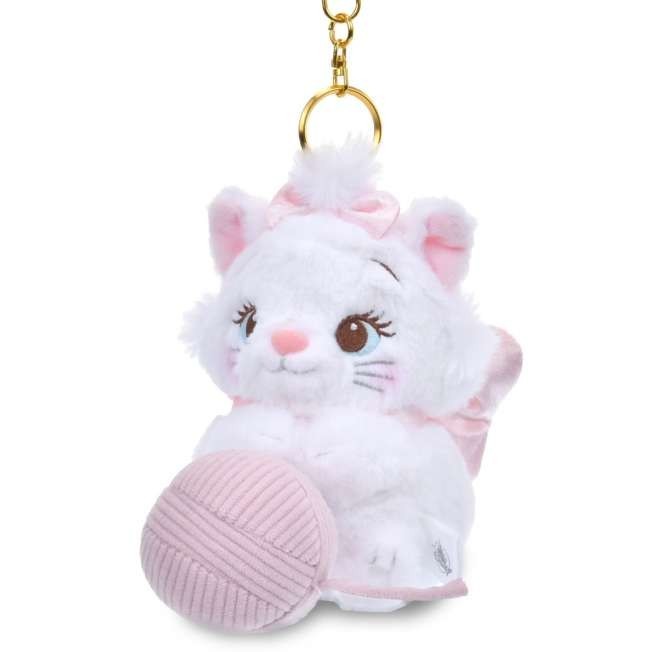 '+Japan Tokyo Disney Store Aristocats Marie Plush Toy Keychain Ball of Yarn MOVE