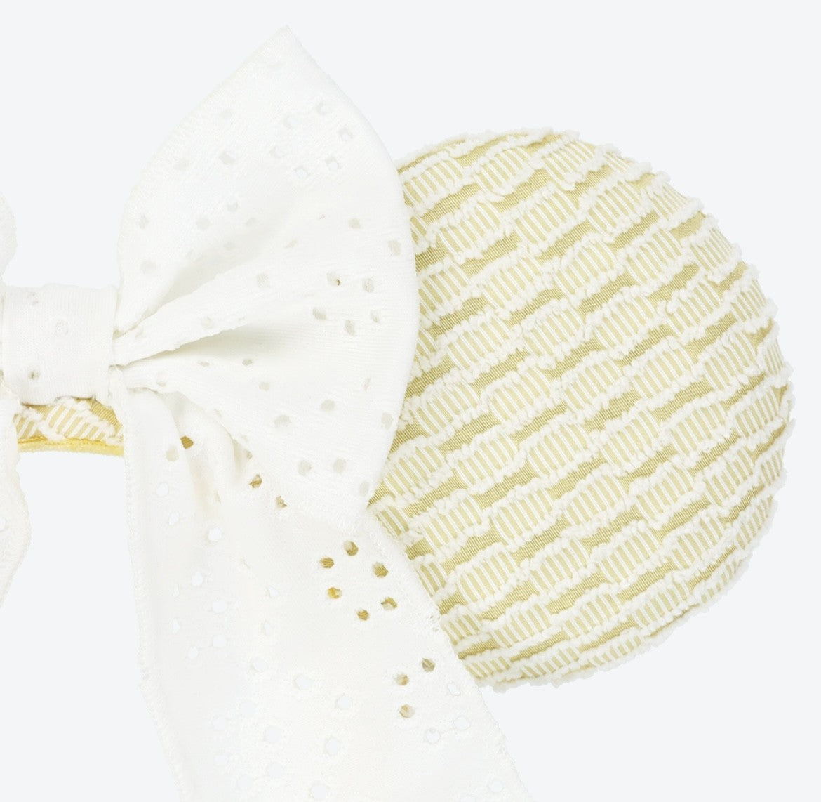 PJapan Tokyo Disney Resort Ears HeadBand Hat  Minnie Mouse White lace