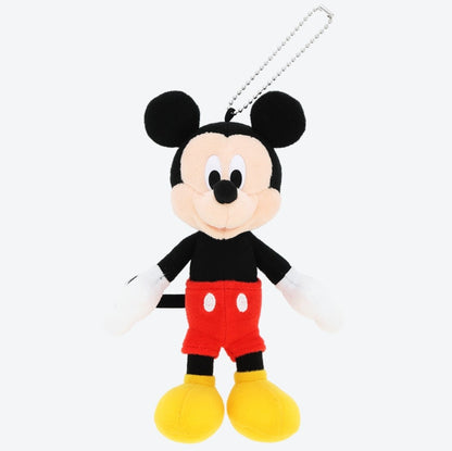 Japan Tokyo Disney Resort Mickey Mouse Plush Badge Keychain POZY PLUSHY Limited
