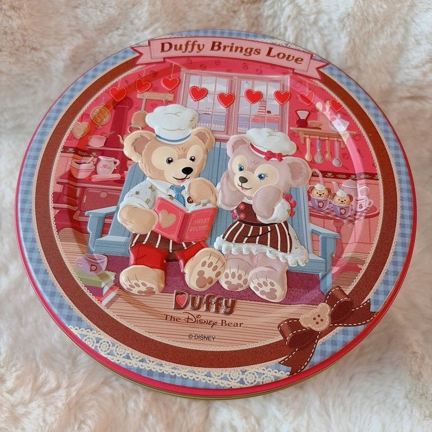 Japan Tokyo Disney Confectionery Tin Can Duffy and Friends Christmas