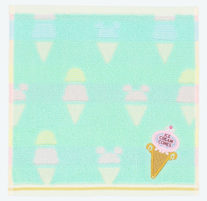 Japan Tokyo Disney Resort Ice cream cone Mini Towel limited