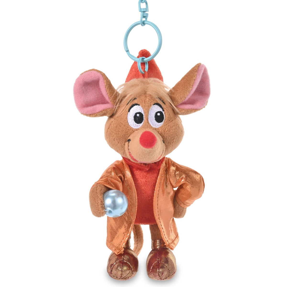 Japan Tokyo Disney Store Jack Plush Toy Keychain Blue Pearl Cinderella Friends