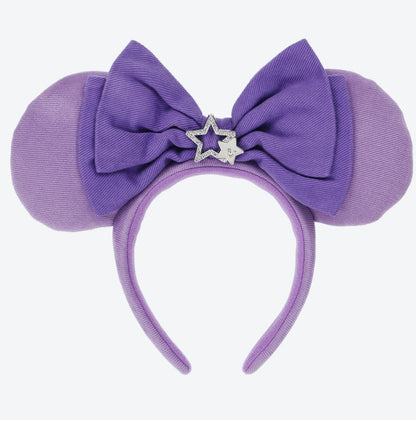 Japan Tokyo Disney Resort Ears HeadBand Hat Minnie Mouse Purple