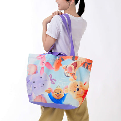 Japan Tokyo Disney Store Winnie the Pooh & Friends Mega Tote Bag Roo & Lumpy