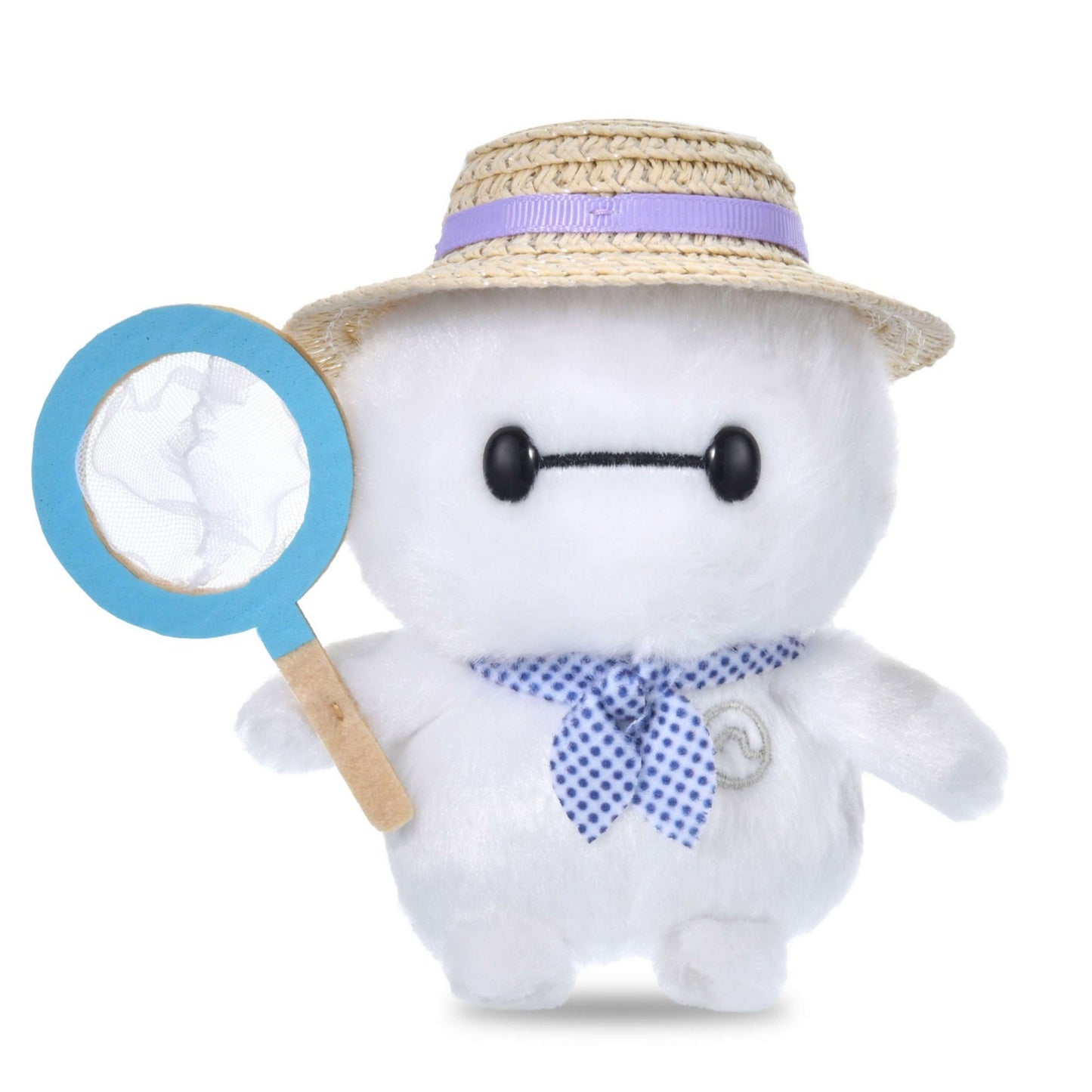 Japan Tokyo Disney Store Baymax Urupocha-chan Plush Toy with Straw Hat