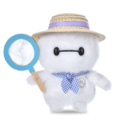 Japan Tokyo Disney Store Baymax Urupocha-chan Plush Toy with Straw Hat