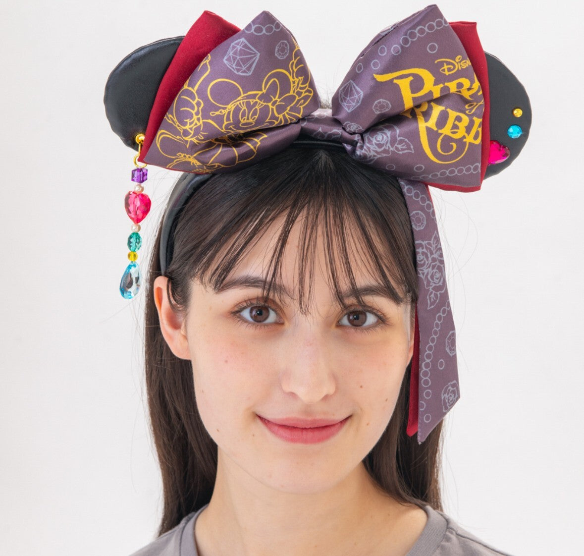 Japan Tokyo Disney Resort Pirates of the Caribbean Minnie Ears Headband Ribbon