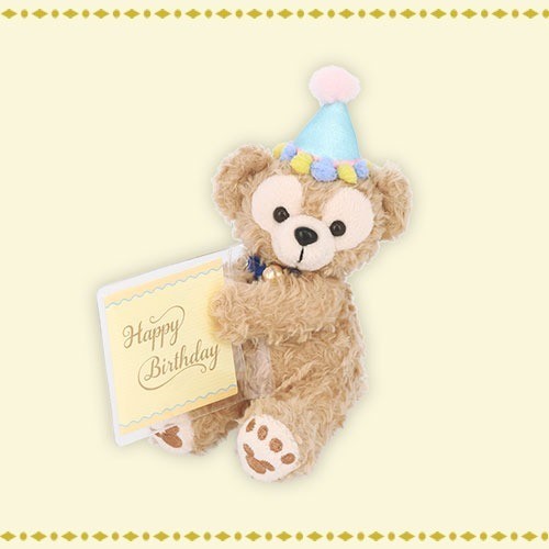 Japan Tokyo Disney Resort Happy Birthday Duffy Plush Mascot with Message Card
