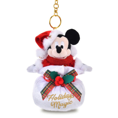 '+Japan Tokyo Disney Store Mickey Mouse Plush Toy Keychain Christmas