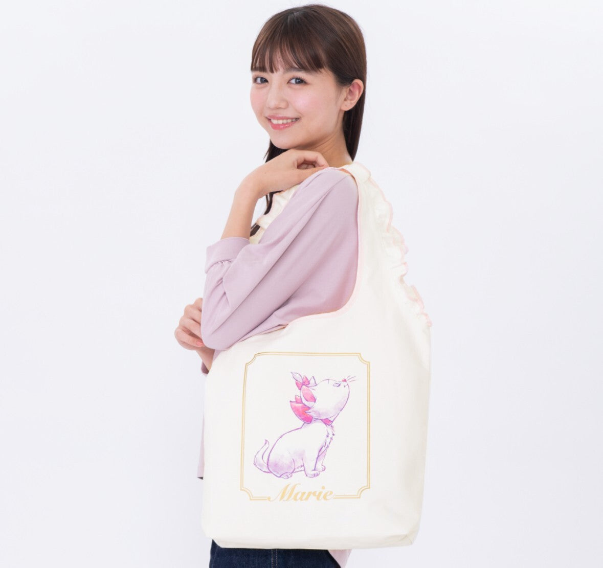 Japan Tokyo Disney Resort Marie Tote Bag pink 2024 New !!