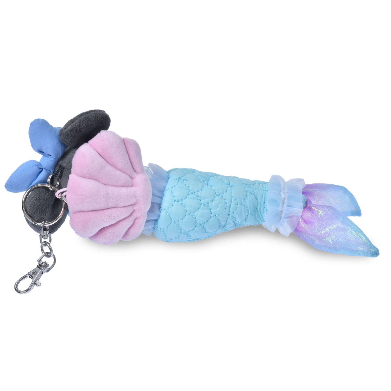 Japan Tokyo Disney Store Minnie Mouse Plush Toy Keychain PAJAMA STYLE