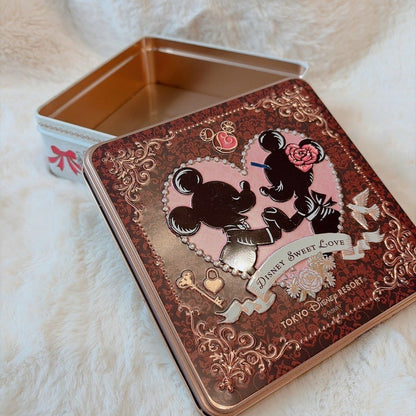 Japan Tokyo Disney Fondant au chocolat Confectionery Tin Can Mickey & Minnie