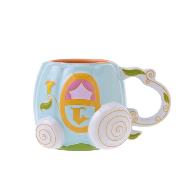Japan Tokyo Disney Store Cinderella 3D Pumpkin Carriage with Signature Mug