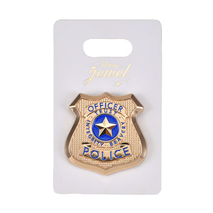 Japan Tokyo Disney Store Zootopia Police Badge Brooch Costume Accessories