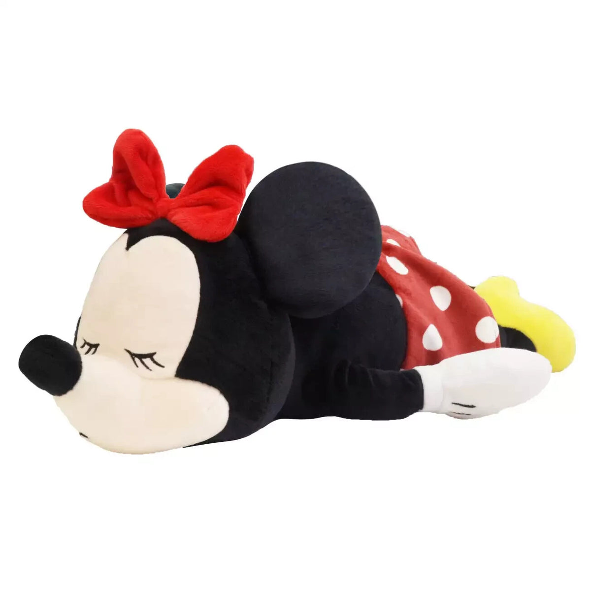 Japan Shop Disney Minnie Mouse Die-cut Cushion Sleep Pink Plush Toy 2025