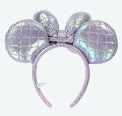 Japan Tokyo Disney Resort Ears HeadBand Hat Cap Aurora Shine Ribbon Minnie