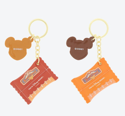 Japan Tokyo Disney Resort Mickey Waffle Company Keychain Set