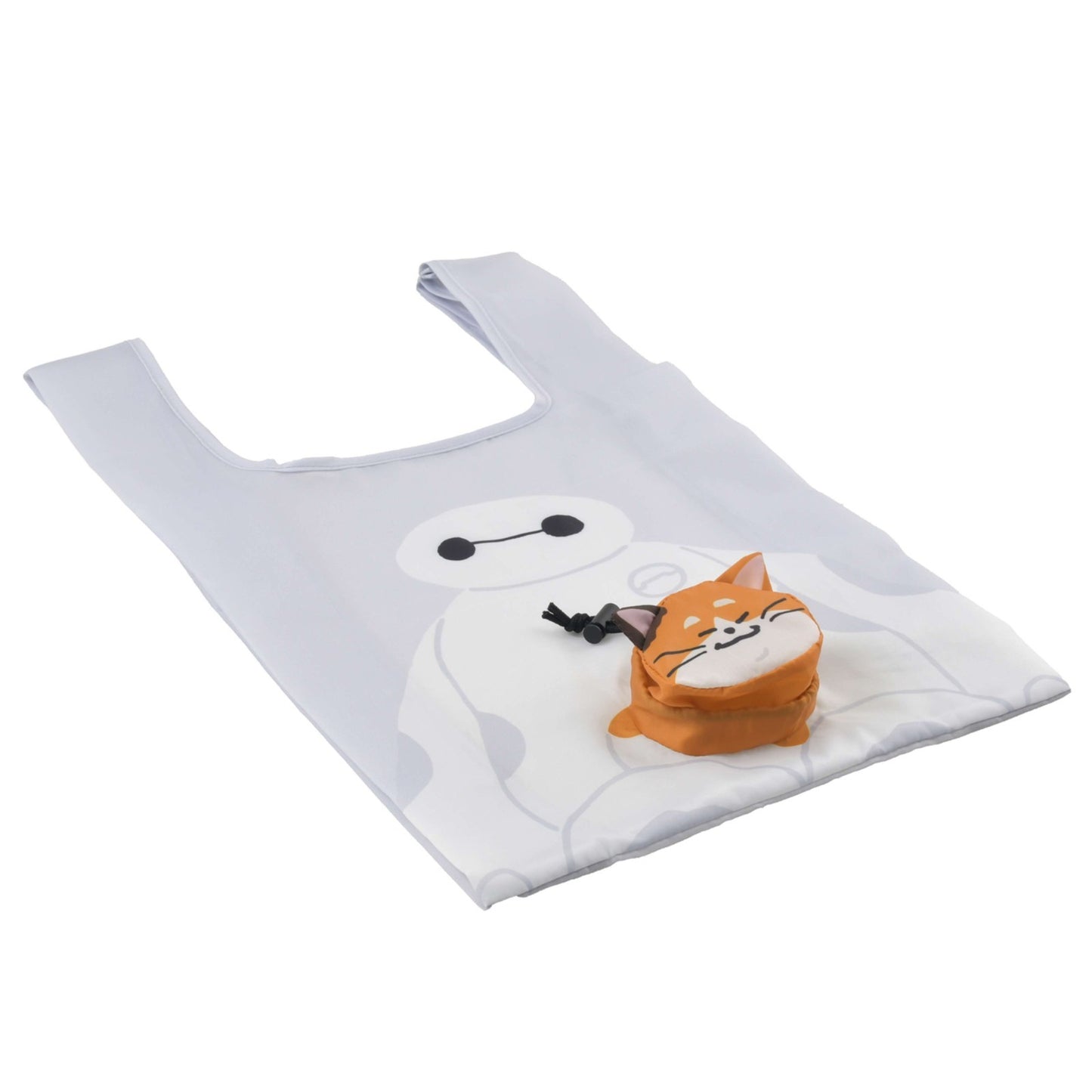 Japan Tokyo Disney Store Baymax & Mochi Shopping Eco Bag Face Design
