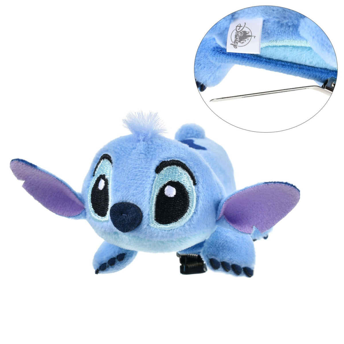 Japan Tokyo Disney Store Stitch Hair Clip Flat Plush Toy Style