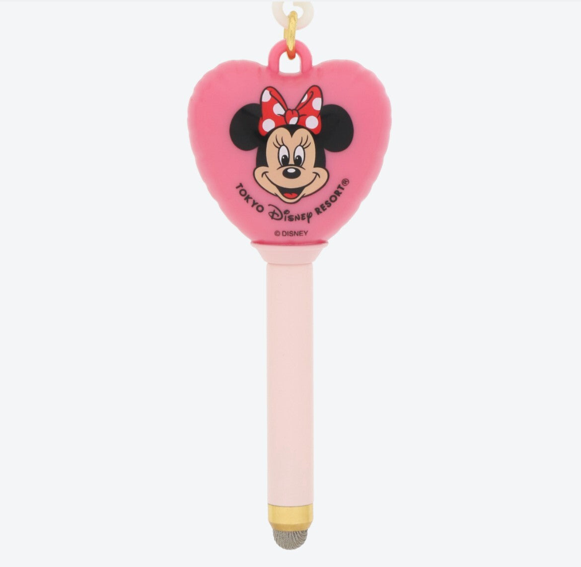 Japan Tokyo Disney Resort Keychain Retro Minnie Heart Smartphone touch pen