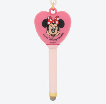 Japan Tokyo Disney Resort Keychain Retro Minnie Heart Smartphone touch pen