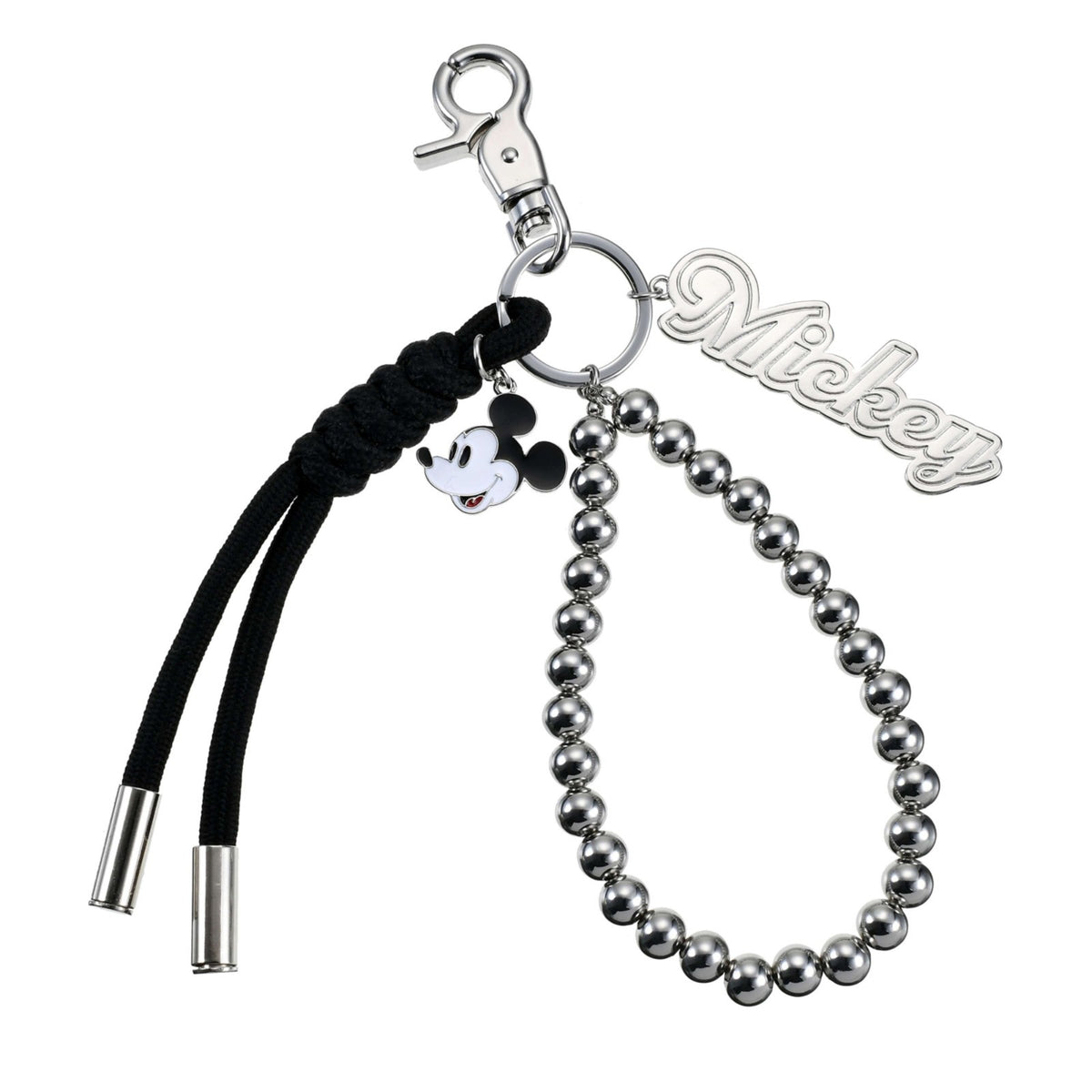 Japan Tokyo Disney Store Mickey Mouse Bag Charm with Name Logo OTONA CHARM