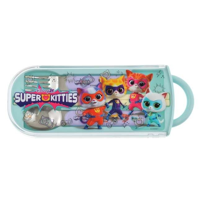 Japan Tokyo Disney Store Super Kitty For Kids Chopsticks Set Trio SUPER KITTIES