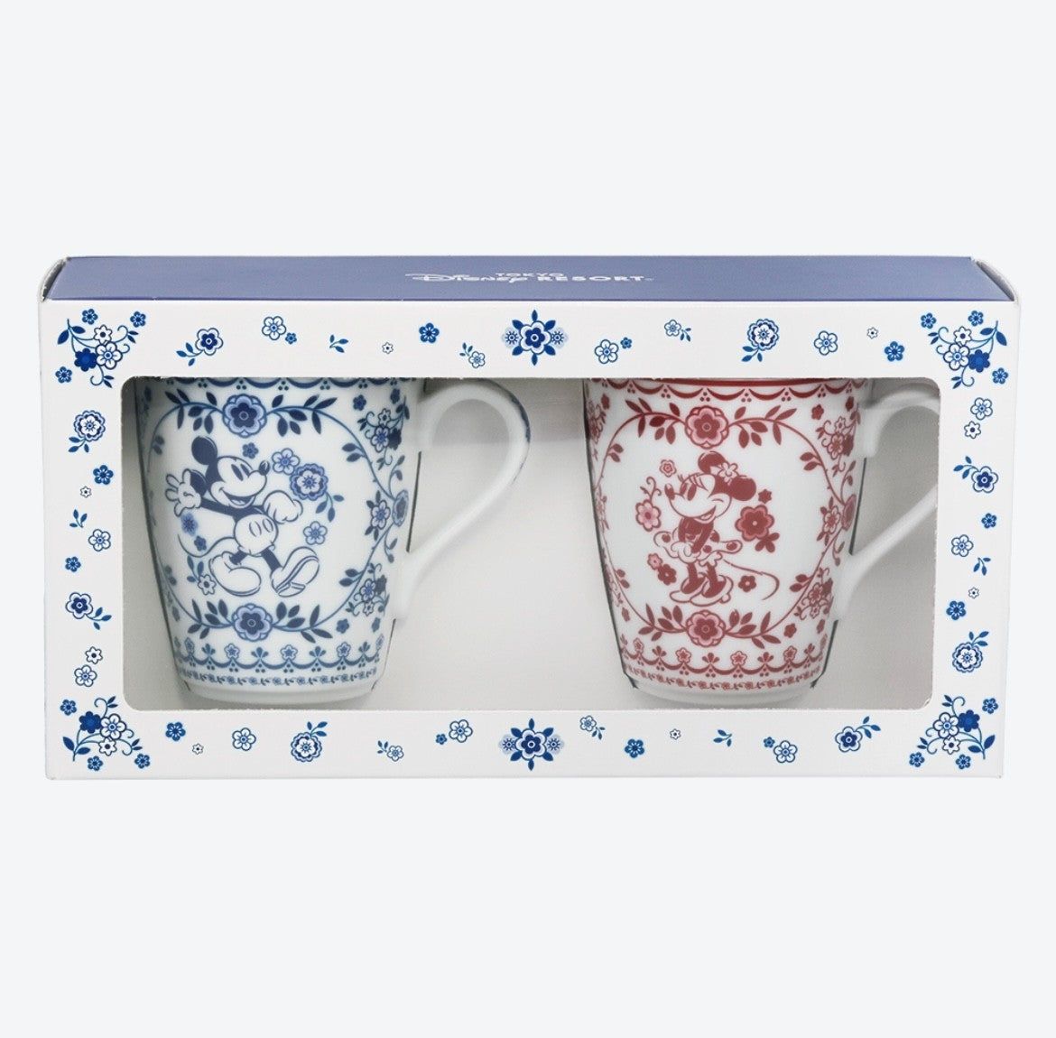 Japan Tokyo Disney Resort Mickey Mouse Minnie Mouse Mugs 2 Blue Red 2025