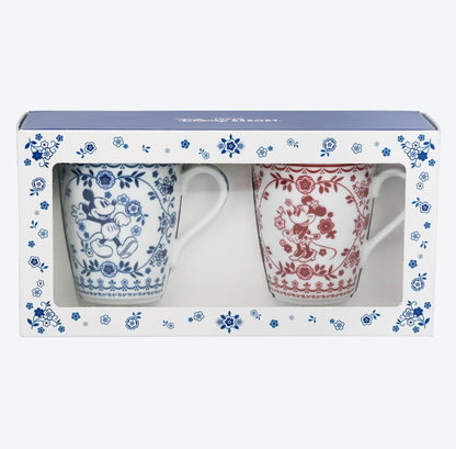 Japan Tokyo Disney Resort Mickey Mouse Minnie Mouse Mugs 2 Blue Red 2025