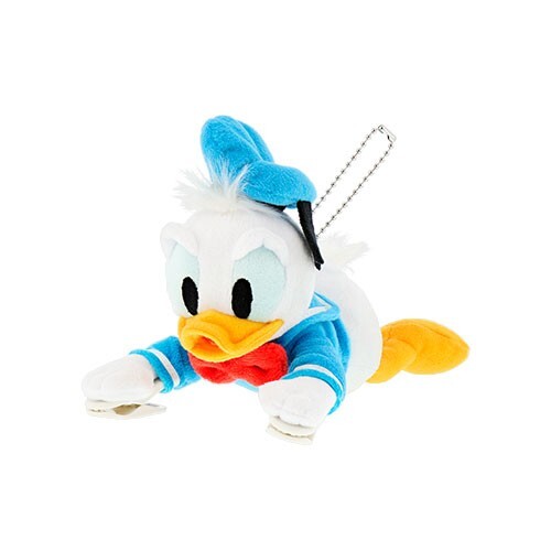 Japan Tokyo Disney Resort Donald Duck Sticky Plush Shoulder clip Keychain