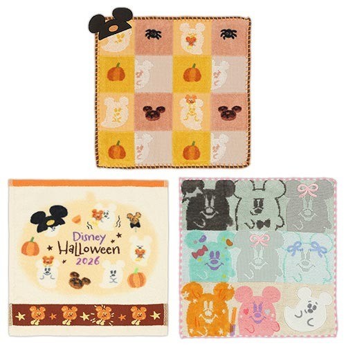 Japan Tokyo Disney Resort Pumpkin lantern Ghost Mini Towel Set Halloween 2026