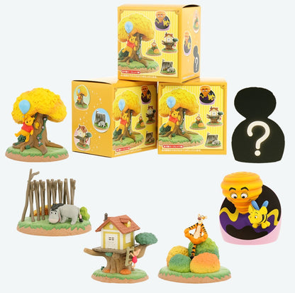 Japan Tokyo Disney Resort Miniature Figure Collection Pooh's Honey Hunt Complete