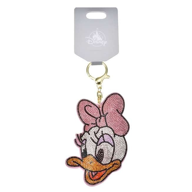Japan Tokyo Disney Store Daisy Keychain Rhinestone Decoration Key chain Fes