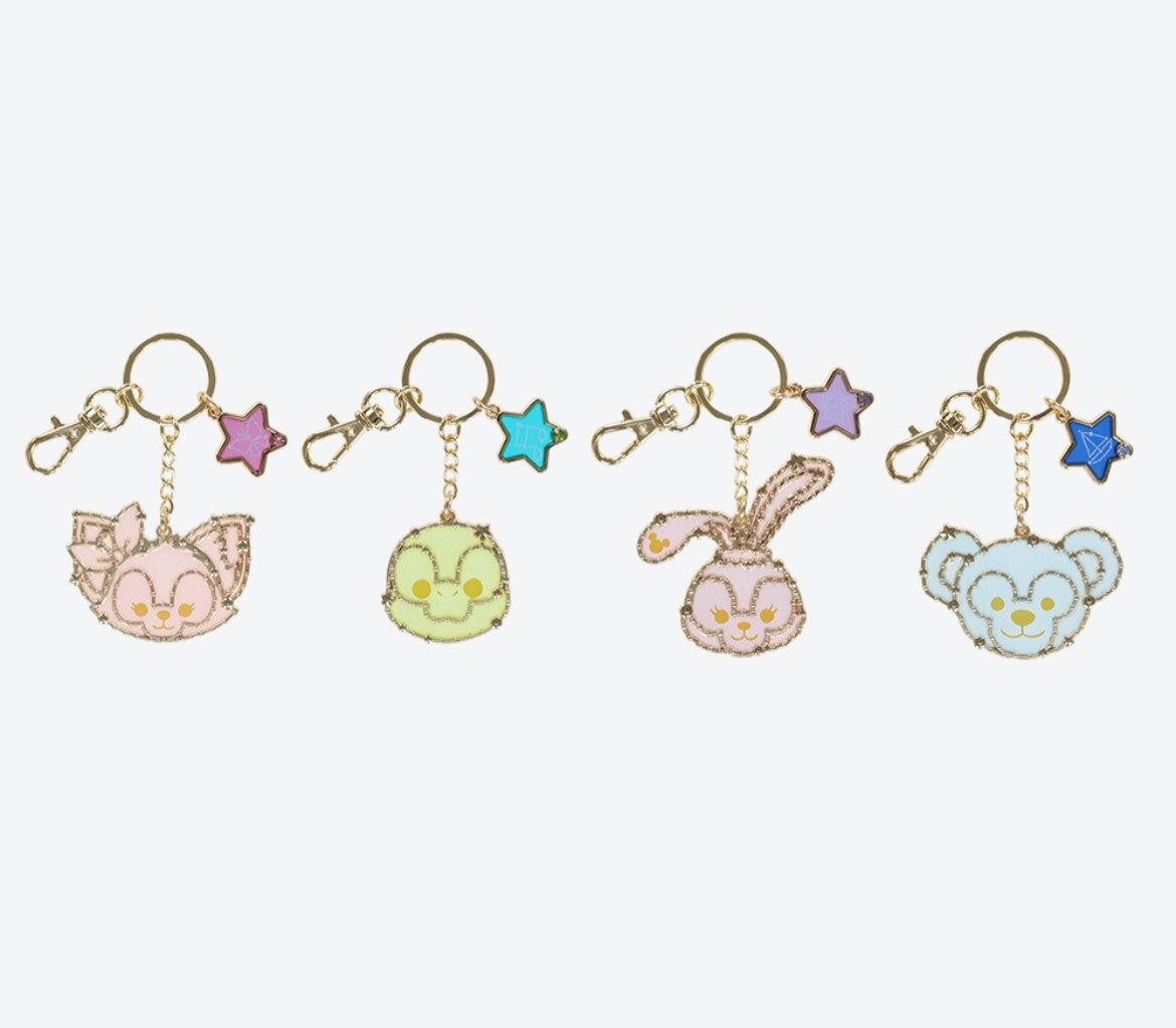Japan Tokyo Disney Sea Duffy Lina Stella Lou Olu Summer Night Keychain complete
