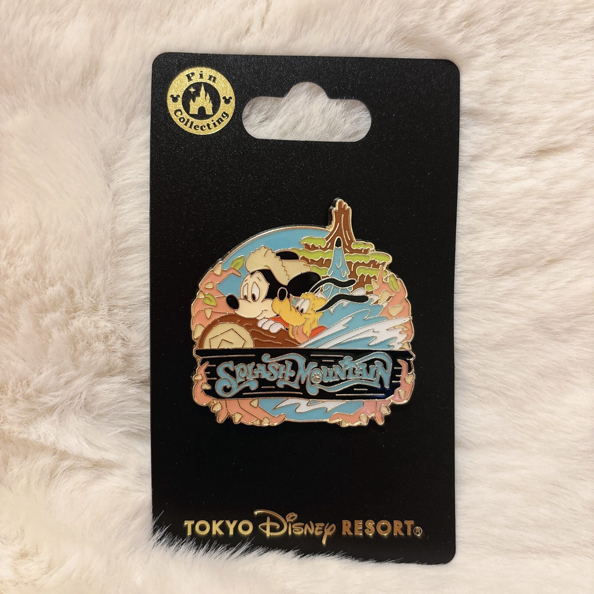 Japan Tokyo Disney Resort Pin badge 2024  Splash Mountain Mickey Pluto